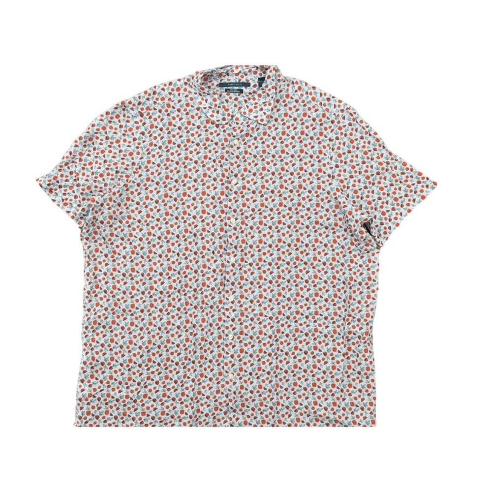Perry Ellis Linen Button Down Shirt